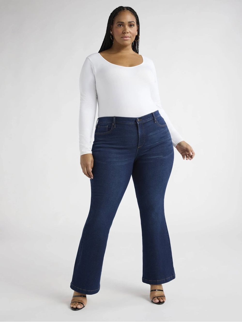 Sofia Jeans Melisa High Rise Flare Dark Wash Jeans Size 18 NEW